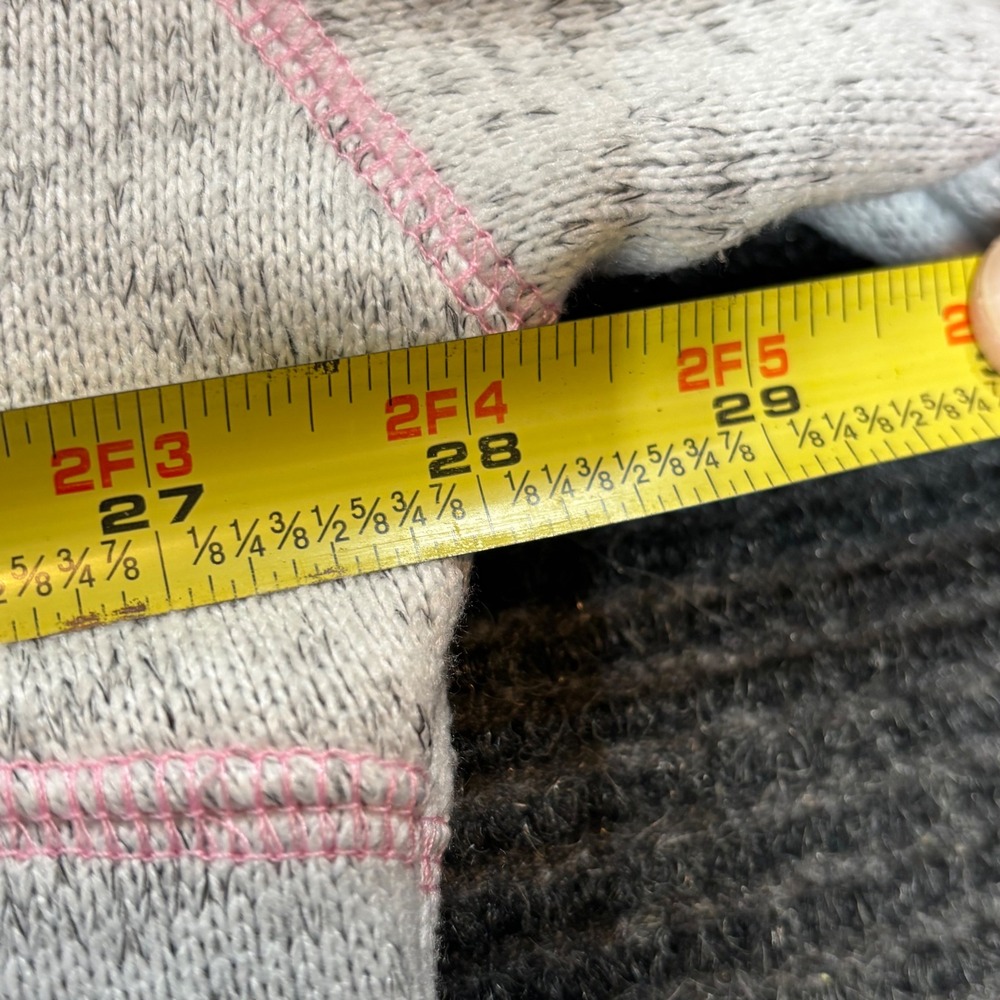Thread & Supply Grey Pink‎ Hivo Pink Frosting Quarter Zip Fleece Pullover XL - Picture 6 of 8